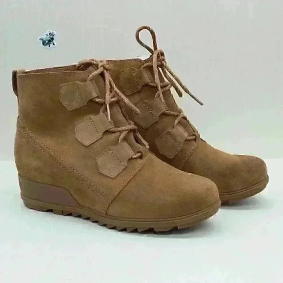 Sorel Evie Women’s Brown Suede Leather Lace Up Boots Size US 10 - Picture 2 of 10